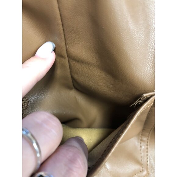 BNWT Pretty Little Thing Chocolate Button Up Faux Leather Skinny Trousers - Size - Picture 8 of 9